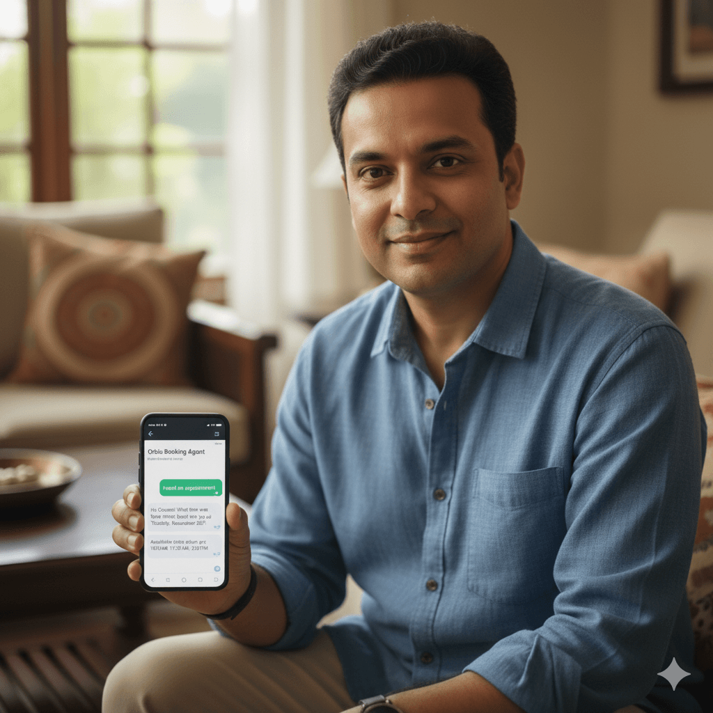 AI Receptionist in action